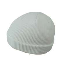 Dalura Mũ len Beanie Ribbed Lumberjack Sailor màu trắng Unisex Casual Street Style Acrylic Winter Christmas Hat Men Beanie Ski Hat - trắng - Xem 2