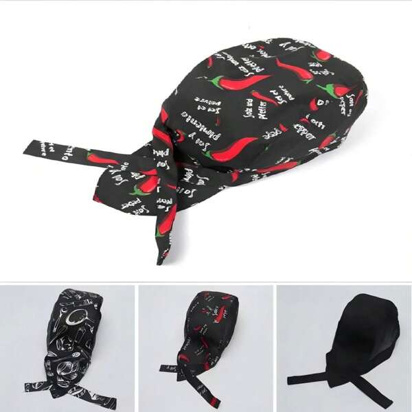 1pc Adjustable Chef Hat For Adults, Men & Women, Reusable Cooking Cap, Professional Kitchen, Cafe, Restaurant Catering Uniform, Cooking Accessories