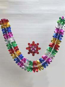 Colorful Christmas Decals, Ribbon Decorations, Ceiling Decorations, And Home Decor Arrangements,Christmas - Multicolor - View 5