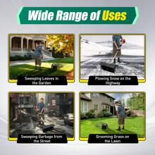 ZhdnBhnos 52CC 2.5Horse Power Hand-Held Artificial Turf Sweeper Artificial Turf Football Field Cleaning Machine Multifunctional Gasoline Lawn Cleaning Tool - Multicolor - View 5