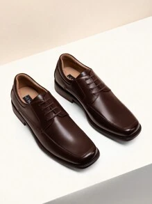 Men's Square Toe Elegance Classic Business Dress Shoes - Màu nâu Sô-cô-la - Xem 1