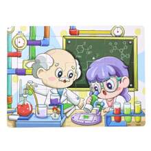 12 miếng ghép hình bằng gỗ Montessori, đồ chơi ghép hình giáo dục mầm non cho bé trai và bé gái, thích hợp làm quà tặng sinh nhật, giáng sinh, lễ tạ ơn - Nhiều chủ đề ghép hình khác nhau để tăng cường trí tưởng tượng và nhận thức - Nhiều màu - Xem 23
