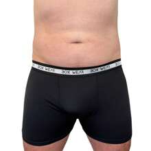 Box Wear Kit Of 2 Men's Boxer Briefs Adult Seamless Microfiber Elastane Breathable Comfortable - 黑色 - 查看 4