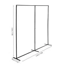 kangten Arco de boda negro, soporte de metal para globos y flores como decoración para boda, fiesta, habitación y regalos para la novia