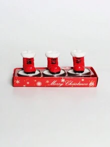 Christmas Candle Set: Carnival Romantic Ornaments Christmas Small Candle Light Gift Gift, Home Holiday Decorations - Smoke-Free, No Batteries Required, Made Of Wax