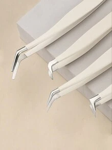 Bộ 2 nhíp nối mi chuyên nghiệp chính xác dành cho dụng cụ gắn mi giả Nhíp nối mi DIY Nhíp nối mi cong Lông mi, Bộ dụng cụ dùng trong thẩm mỹ viện dành cho người mới bắt đầu và thợ nối mi chuyên nghiệp Dễ dàng gắn và tháo mi 1 CÁI/2 CÁI - Nhiều màu - Xem 9