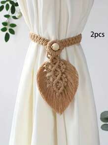 2pcs Curtain Ties - Handmade Woven Curtain Ties, Bohemian Home Decor Curtain Ties For Indoor And Outdoor Curtain Decoration Gifts Birthday Graduation