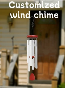 (Customized) Outdoor Large Wind Chimes, Memorial Wind Chimes, Soothing Tones, Large Aluminum Wind Chimes, Outdoor Soothing Melody Wind Chimes, Suitable For Mothers, Colleagues, Bosses, Teachers, Nurses, Friends, Retirement Happy Gifts, Farewell Gifts, Zen Yoga Garden Courtyard Decoration