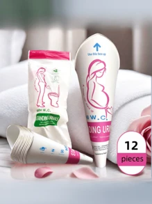 12件一次性纸尿壶女士站立式小便器孕妇术后女性户外免蹲式小便器 - 粉色 - 查看 4