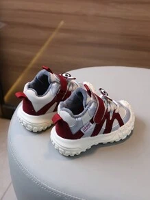 1 paire de chaussures de sport extérieures confortables et durables avec surface , antidérapantes, imperméables et à lacets