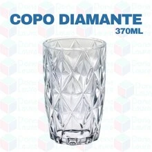 Kit 2 Diamond Resistant Glass Cups 370 ML Transparent - 透明的 - 查看 5