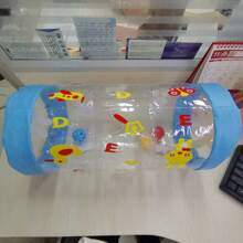 Rodillo Inflable Azul Para Bebé, Asistente De Entrenamiento Para Gatear, Barril Para Gatear Para Ejercicio Infantil, Juguete Educativo Para Edades Tempranas, 1 Ud. - Azul - Ver 7