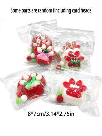 圣诞限量版减压软毛玩具，高品质减压软毛玩具小礼物（随机白色底座配红色爪子或红色底座配白色爪子）