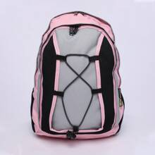 Mens & Ladies 10L Contrast Backpack By MIG, Perfect For Sports, Travel, School, Work, Gym, Hiking - Pink - View 3
