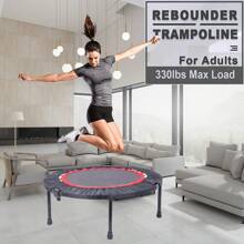 Greeny Living Mini Exercise Trampoline For Adults 40 Inch,Indoor Fitness Rebounder Trampoline With Safety Pad