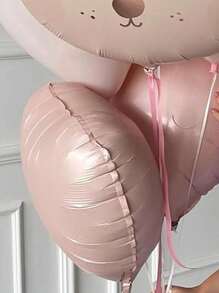 Bóng bay hình trái tim màu hồng 18 inch, bóng bay hình trái tim lớn màu hồng ngọc trai, bóng bay bơm khí heli màu hồng nhạt, thích hợp cho sinh nhật bé gái theo phong cách Boho, đám cưới, tiệc mừng em bé, Ngày của Mẹ. - Hồng - Xem 3
