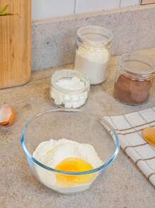 Kit 4 Oval Glass Dishes With Lid Luxy Lebianco 1050ml Style And Practicality For Serving Elegant Dishes And Storing Fresh Food - 無色 - 查看 5