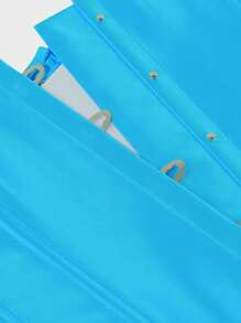 Underbust Corsets For Women,Corset Belt Tummy Control Lace Up Satin Corset,Under Boob Corset Women's Lingerie & Shapewear - 海藍色 - 查看 6