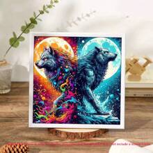 Bộ dụng cụ làm tranh kim cương DIY 1 chiếc, Bộ nghệ thuật kim cương DIY 5D, Hoa văn nghệ thuật, Quái vật nhỏ, Kim cương tròn đầy DIY, Trang trí nhà cửa, Quà tặng - hoa văn nghệ thuật - Xem 7