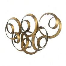 24x2x42" Gold Iron Wall Art,Sachper-70