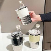 1 st. 40oz 30 oz acryl rietje dop, imitatie parel stof dop, glanzende imitatie parel bont afdekking, cartoon siliconen stof afdekking, beker accessoires, vakantie cadeau, verjaardagscadeau