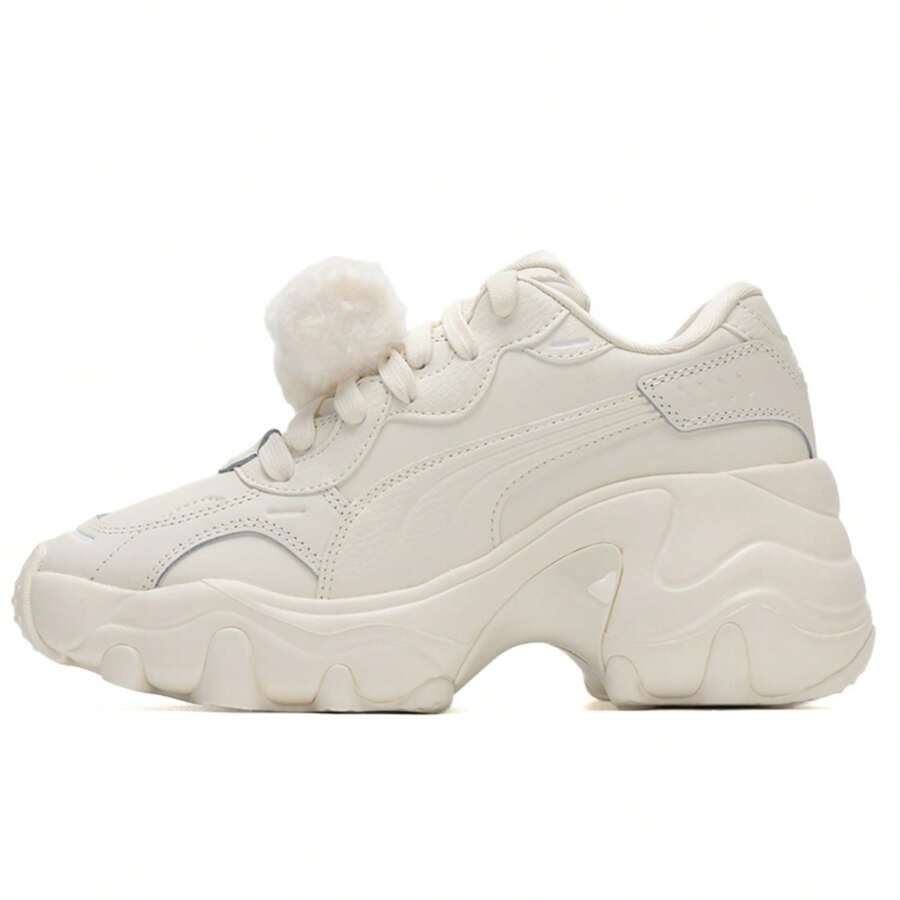 Puma Women's Low-Top Sneakers, Casual Thick-Soled Athletic Shoes - White - View 1