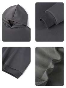 1pc Girls' Casual Printed Hoodie Sweatshirt, Comfortable Pullover Hooded Top For Students, Autumn/Winter