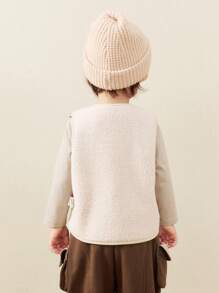 mini bala New Winter Reversible Vest, Warm Fleece Vest For Boys And Girls