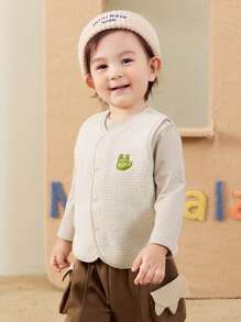 mini bala New Winter Reversible Vest, Warm Fleece Vest For Boys And Girls