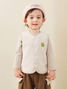 mini bala New Winter Reversible Vest, Warm Fleece Vest For Boys And Girls