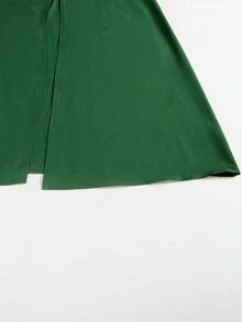 Elegant Sleeveless One Shoulder Slit Hem Solid Color Long Formal Dress