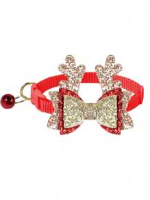 2 chiếc vòng cổ nơ Giáng sinh cho chó mèo cưng, phong cách mới cho ngày lễ - Nhiều màu - Xem 13