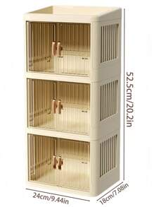 1 Peça Caixa de Armazenamento Cosmético Dobrável de Mesa Multifuncional com Portas Duplas, Organizador de Plástico à Prova d'Água e à Prova de Poeira de Grande Capacidade, Tamanho Grande para Penteadeira, Ferramentas de Unhas, Esmalte de Unhas e Adesivos, para Banheiro, Batom, Pincéis, Loção, Sombra, Esmalte de Unhas e Joias e Armazenamento de Mesa, Quarto, Casa, Banheiro, Quarto Rosa, Decoração da Sala de Estar, Caixa de Joias, Bolsa, Suporte para Pincéis de Maquiagem, Suporte para Pincéis, Organizador de Perfume, Bolsa, Presentes para Mulheres, Presentes de Natal, Ideias de Presentes para Mulheres