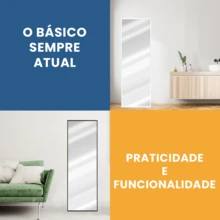 Full Length Mirror - Living Room, Bedroom, Bathroom - màu đen - Xem 4
