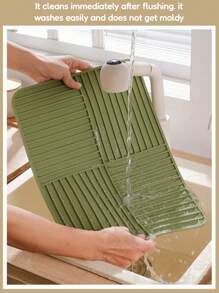 1 szt. 30*40 cm silikonowa mata odpływowa, mata odpływowa do ekspresu do kawy, mata do suszenia naczyń, silikonowa mata anty-rozpryskowa do zlewu, przybory kuchenne, kubki, gąbka do mydła wielofunkcyjny uchwyt na stojak odpływowy, mata odpływowa na blat kuchenny i łazienkowy, akcesoria do dekoracji domu