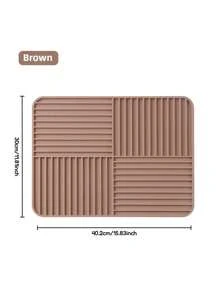 1 szt. 30*40 cm silikonowa mata odpływowa, mata odpływowa do ekspresu do kawy, mata do suszenia naczyń, silikonowa mata anty-rozpryskowa do zlewu, przybory kuchenne, kubki, gąbka do mydła wielofunkcyjny uchwyt na stojak odpływowy, mata odpływowa na blat kuchenny i łazienkowy, akcesoria do dekoracji domu