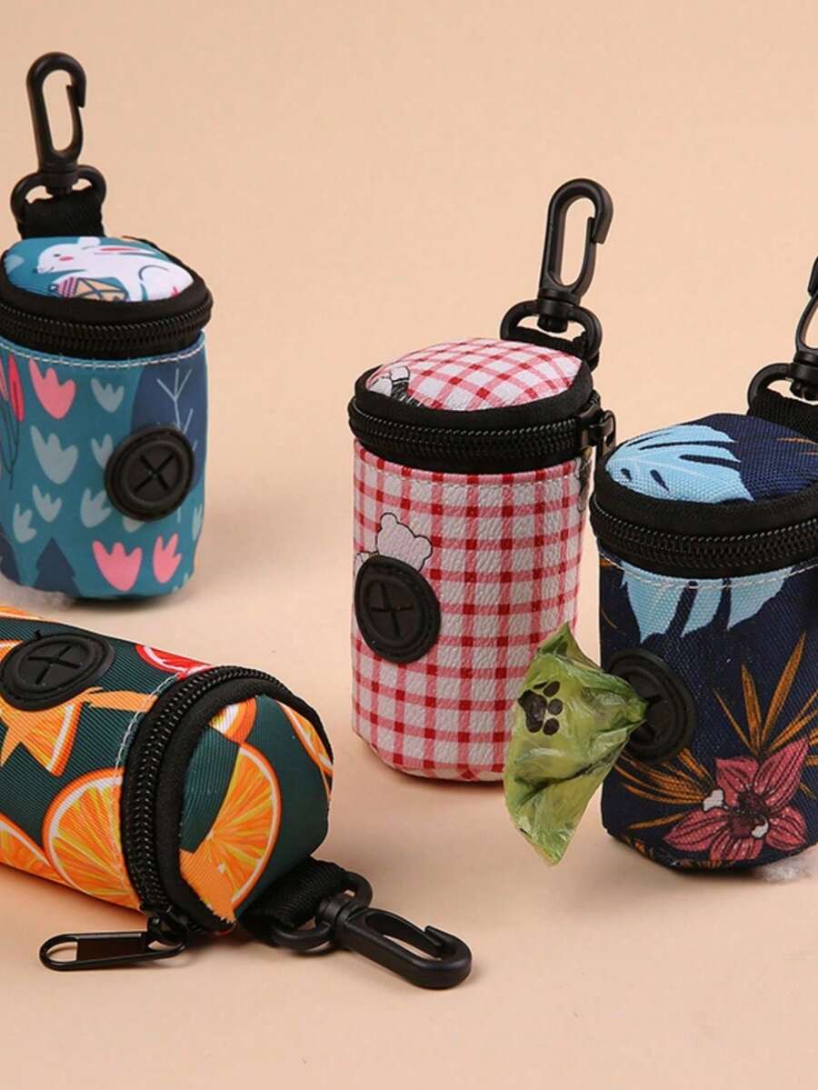 狗屎袋架，悬挂式宠物粪便袋收纳架，适用于户外狗狗训练和清理，不含垃圾袋 - 彩色 - 查看 1