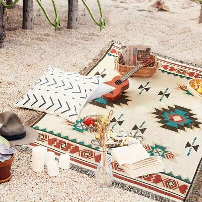 340cm*180cm户外露营野餐毯，便携式沙滩垫，露营垫，沙滩垫，露营，沙滩，烧烤野餐，徒步旅行，旅行