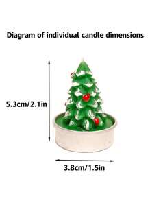 Christmas Candle Set: Carnival Romantic Ornaments Christmas Small Candle Light Gift Gift, Home Holiday Decorations - Smoke-Free, No Batteries Required, Made Of Wax