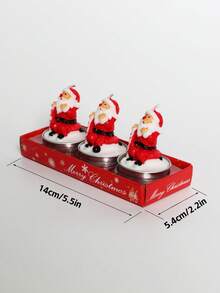 Christmas Candle Set: Carnival Romantic Ornaments Christmas Small Candle Light Gift Gift, Home Holiday Decorations - Smoke-Free, No Batteries Required, Made Of Wax