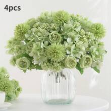 1 Peça Buquê de Peônia, Hortênsia e Crisântemo de Seda - Perfeito para Casamentos, Noivados e Decoração Doméstica | Acento de Mesa de Primavera, Dia dos Namorados, Presente de Aniversário, Formatura, Decoração de Outono