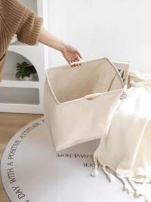 1PC Giỏ đựng quần áo bẩn bằng vải lanh Giỏ đựng quần áo bẩn gia dụng Giỏ đựng quần áo vải gấp di động Phòng ngủ Phòng tắm Giỏ đựng đồ giặt Quần váy Giày dép Quần jean Giày bốt Váy Giỏ đựng đồ giặt, Giỏ đựng đồ giặt Phòng tắm, Giỏ, Giỏ đựng đồ, Giỏ đựng đồ giặt có thể gấp lại - Nhiều màu - Xem 8