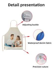 1 Piece DIY Photo Custom Apron, Waterproof Horizontal Weave Nylon Fabric With Photo Mom Men Women Customized Funny Pictures Chef Cooking Kitchen Apron Personalized Kitchen Waterproof Apron Custom Photo Logo Picture Name Chef Chef Apron Perfect For Mom Husband Girlfriend Girlfriend Boyfriend Father's Day Valentine's Day Mother's Day Birthday Anniversary Graduation Wedding Christmas Love Unique Ideal Gift For Dad, Family, Friends, Housewarming,Durable,Breathable,Lightweight,Washable,Funny,Cute,Love,Soft,Comfortable,Elegant,Simple,Custom,Personalized,Unique,Ideal Gifts For Him,Ideal Gifts For Her,Him,Her,Boyfriend,Girlfriend,Dad,Mom,Family,Friends,For Anniversaries,For Mother's Day,For Birthdays,For Valentine's Day,For Graduation,For Father's Day,For Weddings,For Housewarming,Sofa,Bed,Car,Tea Room,Bedroom,Bathroom,Living Room,Dining Room