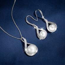 1set Faux Pearl Decor Jewelry Set - Multicolor - View 1