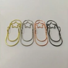 Bộ 5 kẹp bút kim loại hình ngôi sao khổng lồ đa năng, bao gồm kẹp giữ bút, kẹp giấy, phụ kiện nhật ký, kẹp cố định bút, thích hợp cho đồ dùng văn phòng và trường học, cặp, kẹp giấy thi, kẹp phân loại nhiều màu, kẹp giấy sắt, đánh dấu trang - Nhiều màu - Xem 3