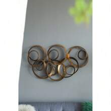 24x2x42" Gold Iron Wall Art,Sachper-70