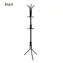 High 175cm Metal Coat Stand Hanger Rack 12 Hooks Rail Garment Hat Clothes Umbrella Hanger - Black - View 5