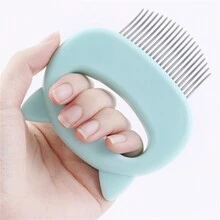 1 Set Cat Ear Brush & Deshedding Tool, Gentle & Effective Pet Grooming & Deshedding - Multicolor - View 4