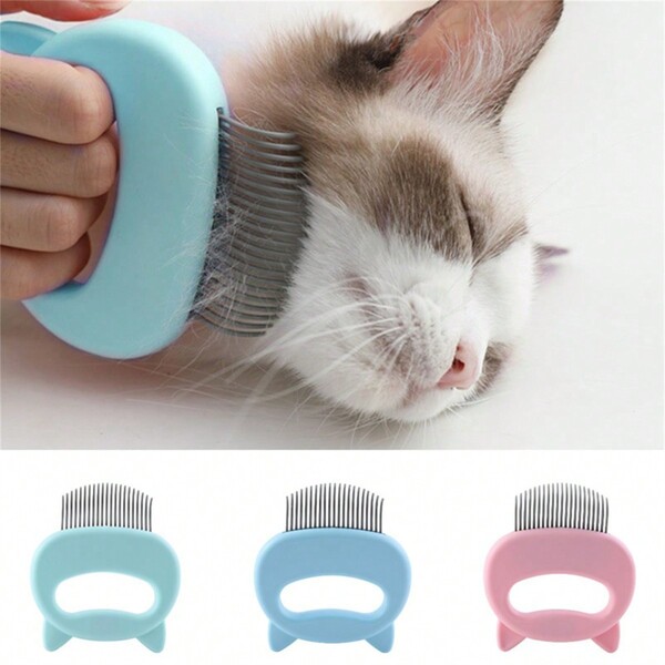 1 Set Cat Ear Brush & Deshedding Tool, Gentle & Effective Pet Grooming & Deshedding