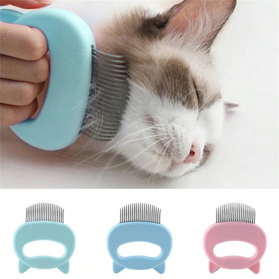 1 Set Cat Ear Brush & Deshedding Tool, Gentle & Effective Pet Grooming & Deshedding